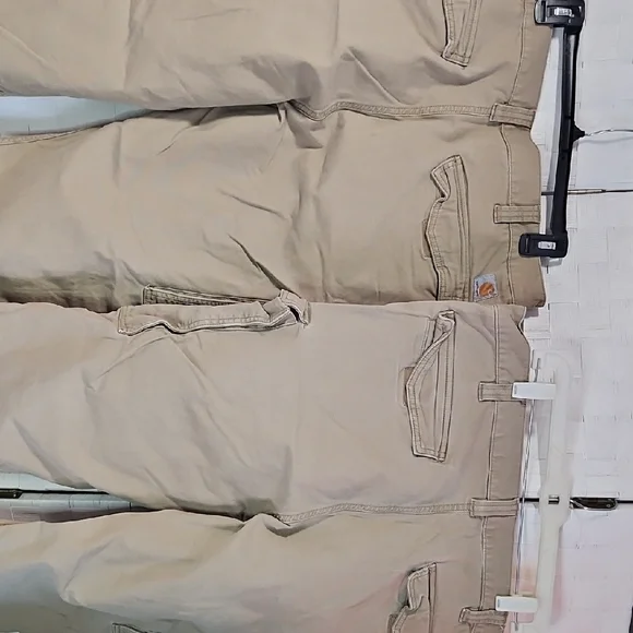 Carhartt Khaki/Tan Relaxed Fit Cargo Pants - Picture 4 of 6
